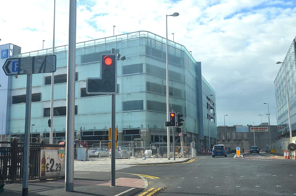 Talbot Road Car Park 11.8.13 - Construction at Talbot Gateway Blackpool.