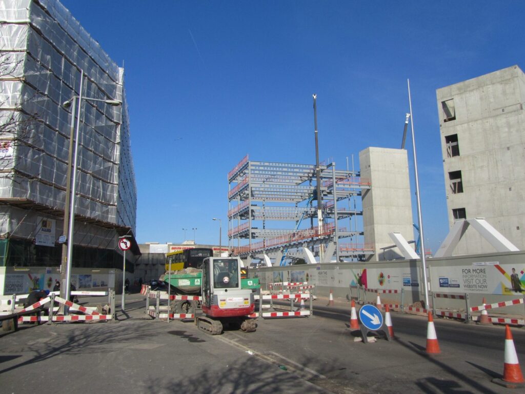 Photo taken 27.2.13. Construction at Talbot Gateway Blackpool