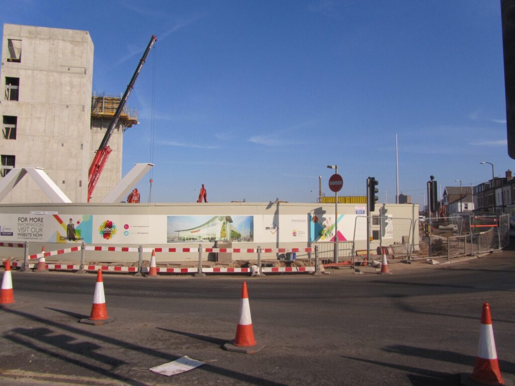 Photo taken 27.2.13. Construction at Talbot Gateway Blackpool