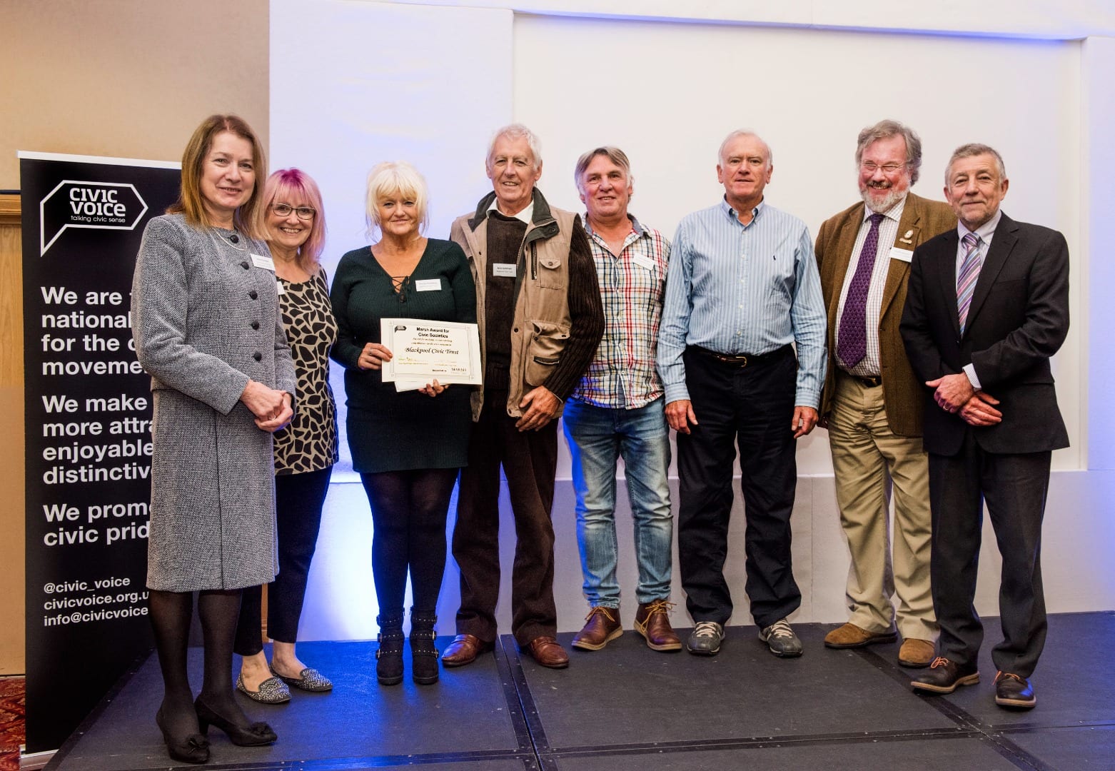 Blackpool Civic Trust was given the Marsh Christian Trust Award for Civic Societies