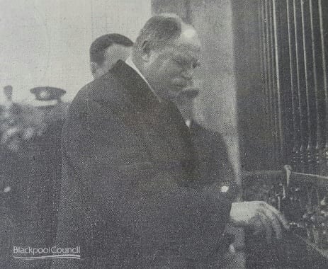 Lord Derby opening Stanley Park with the Golden Key in 1926