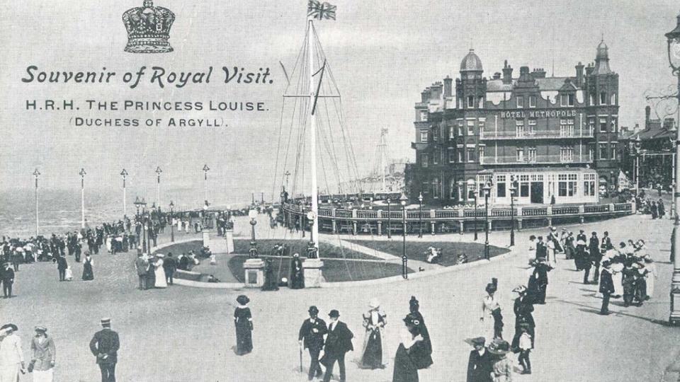 Celebrating the visit of Princess Louise with the first Blackpool Illuminations.