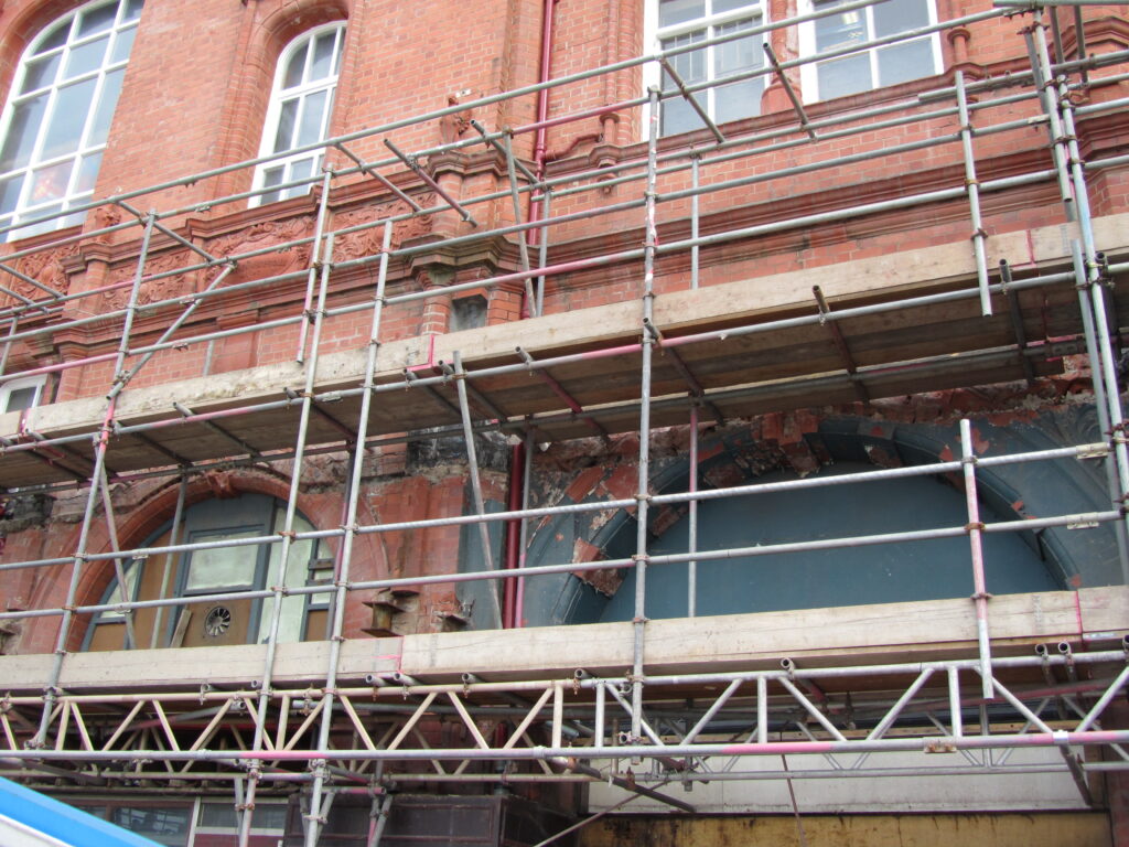 Conservation work begins on the stained glass windows - August 2011