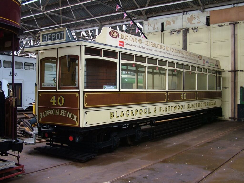 Box Car 40 refurbished in 2018, Blackpool Heritage Trams