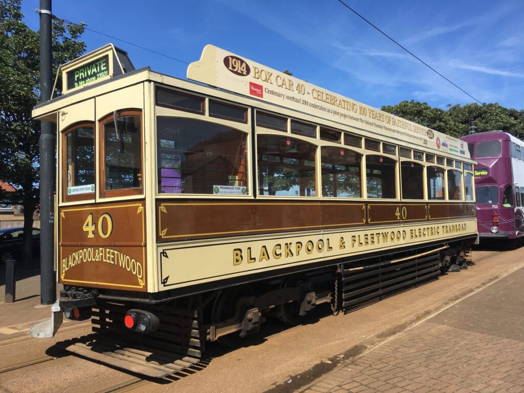 Tramcar Box 40 at Tram Sunday in Fleetwood