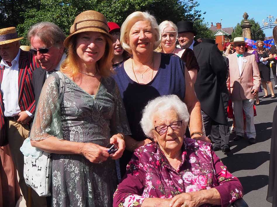 Joan Humble and Jean Sanderson from Blackpool Civic Trust with Edith Wilkinson who is also a member of Blackpool Civic Trust. Edith was 5yrs old when she attended the original opening of the park over 90years ago. She also still attends meetings of Blackpool Civic Trust.