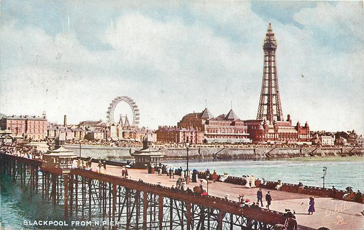 Blackpool North Pier in 1902, Tuck Postcards