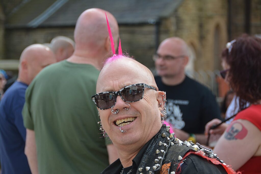 Punks in town for their photo opportunity