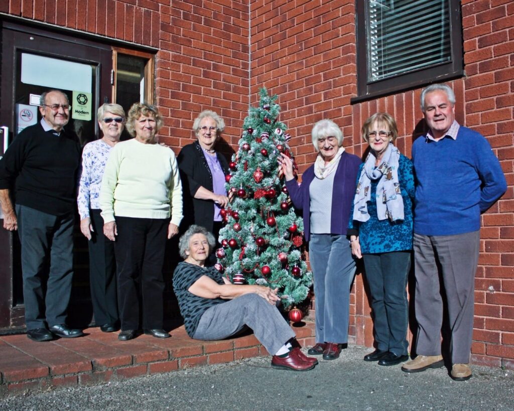 Winter Gardens Trust team and their Christmas Tree Festival