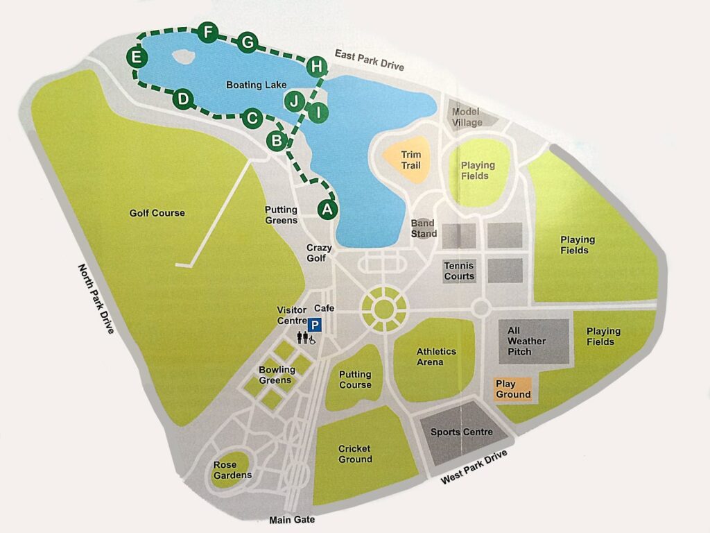 Map of Blackpool Stanley Park and Gardens