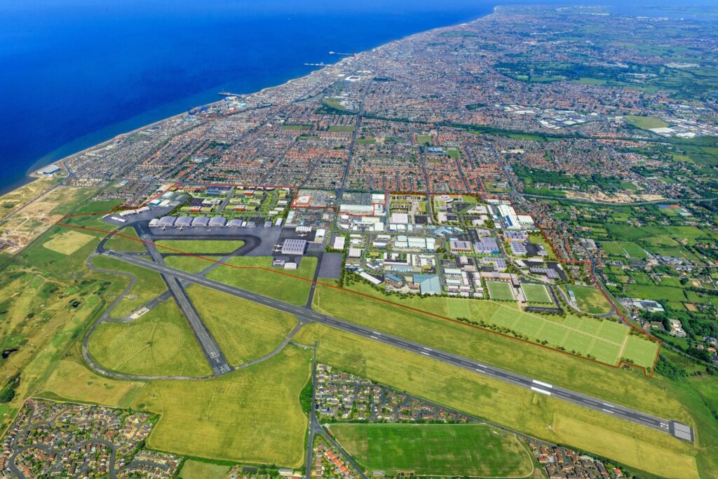 Blackpool Enterprise Zone, aerial view