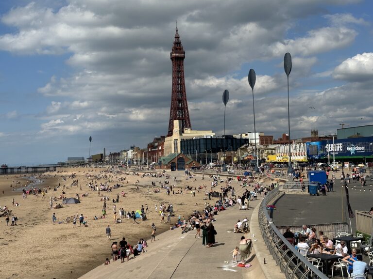 Looking along Central Beach from Central Pier