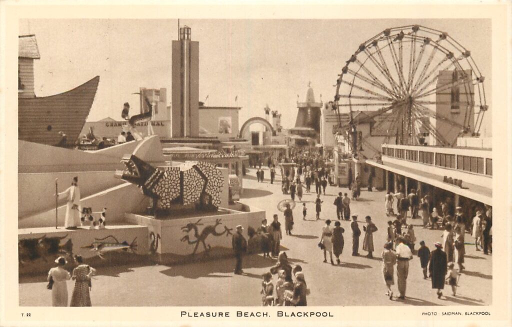 The site in 1948. Tuck Postcards