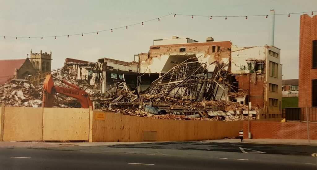 Demolition of Derby Baths Blackpool. Photo: Thanks to John