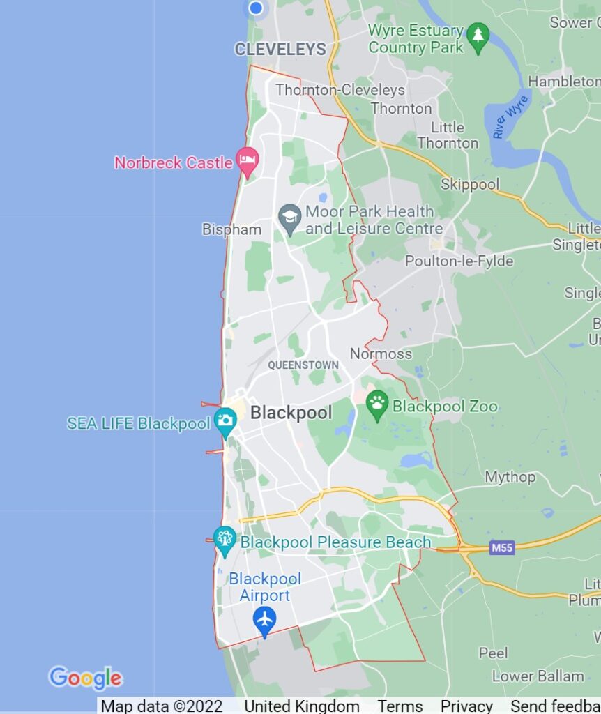 2022 Google Map Blackpool Area 862x1024 