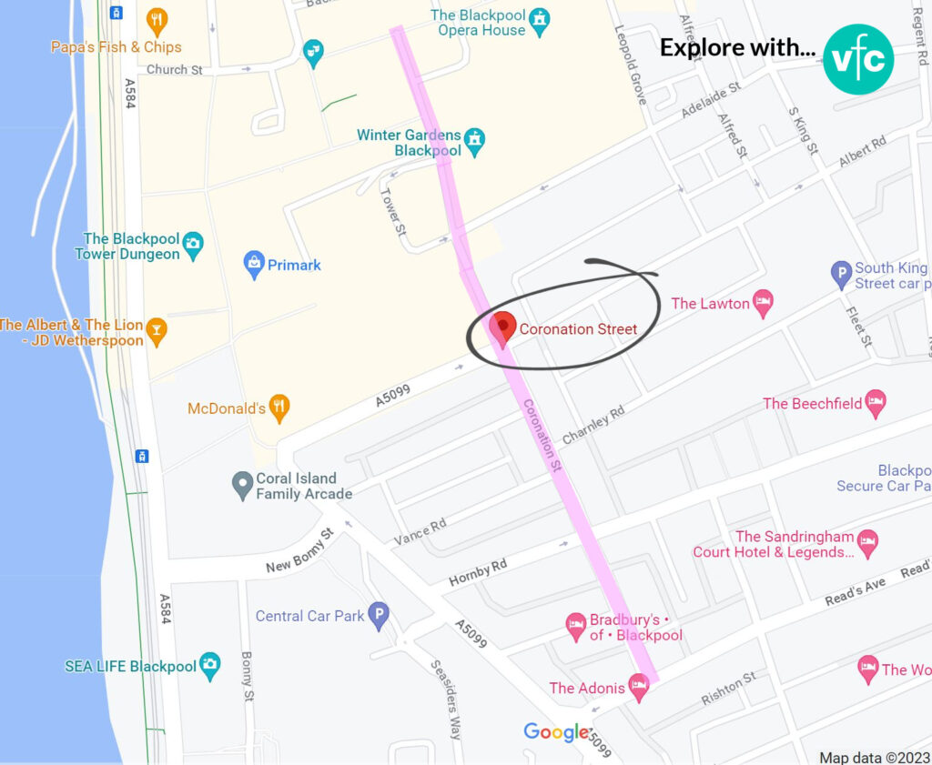 2023 Coronation Street Google Maps Anotated 1024x841 