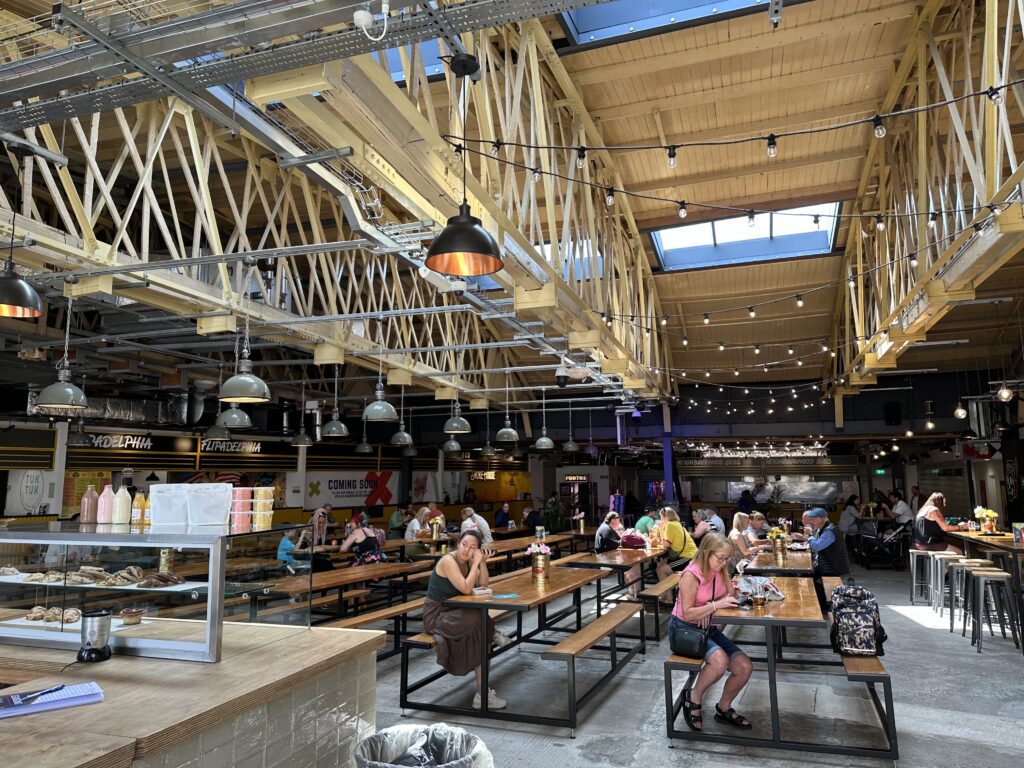 Inside the Abingdon Street Market food hall