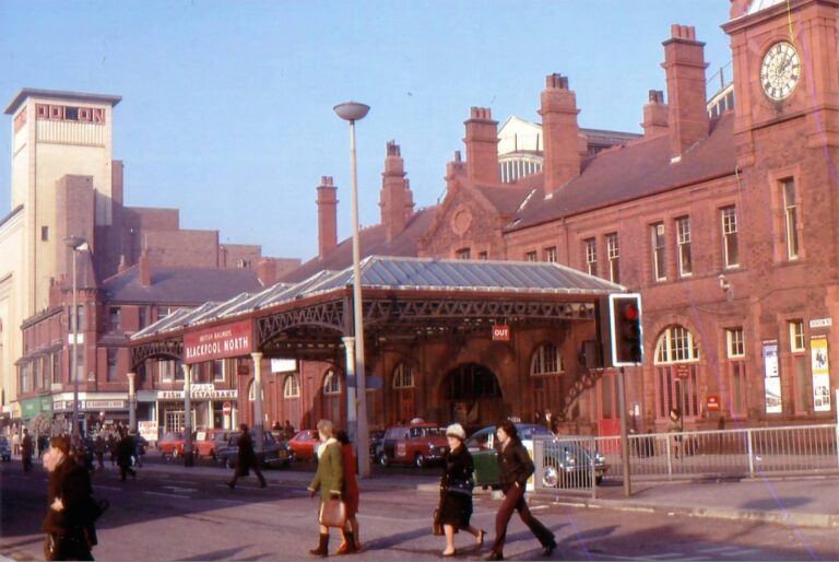 Blackpool Talbot Road Station - with what's now Funny Girls in the background