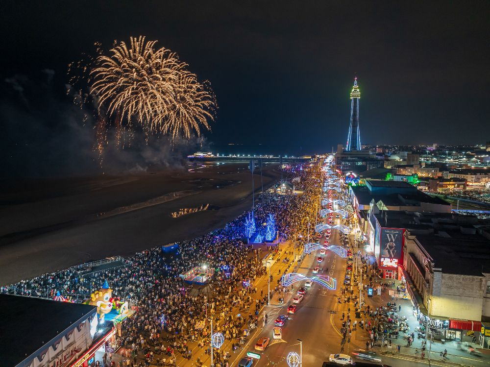 Team Poland's Fireworks display. Photo: VisitBlackpool