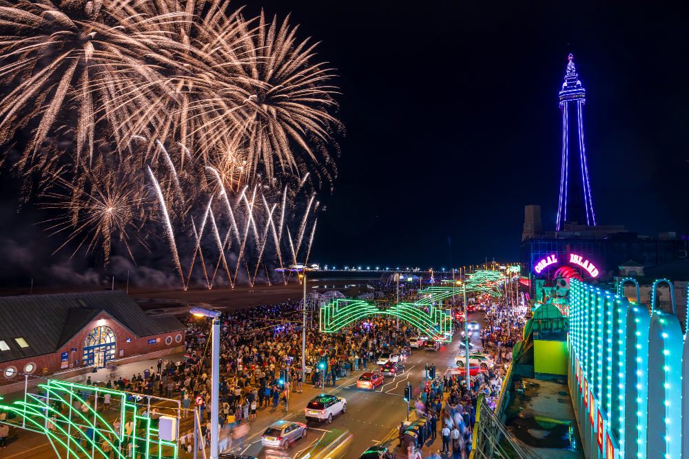 Team Poland's Fireworks display. Photo: VisitBlackpool