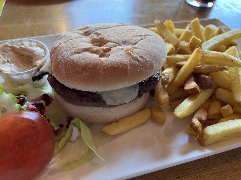 Burger at West Coast Rock Blackpool