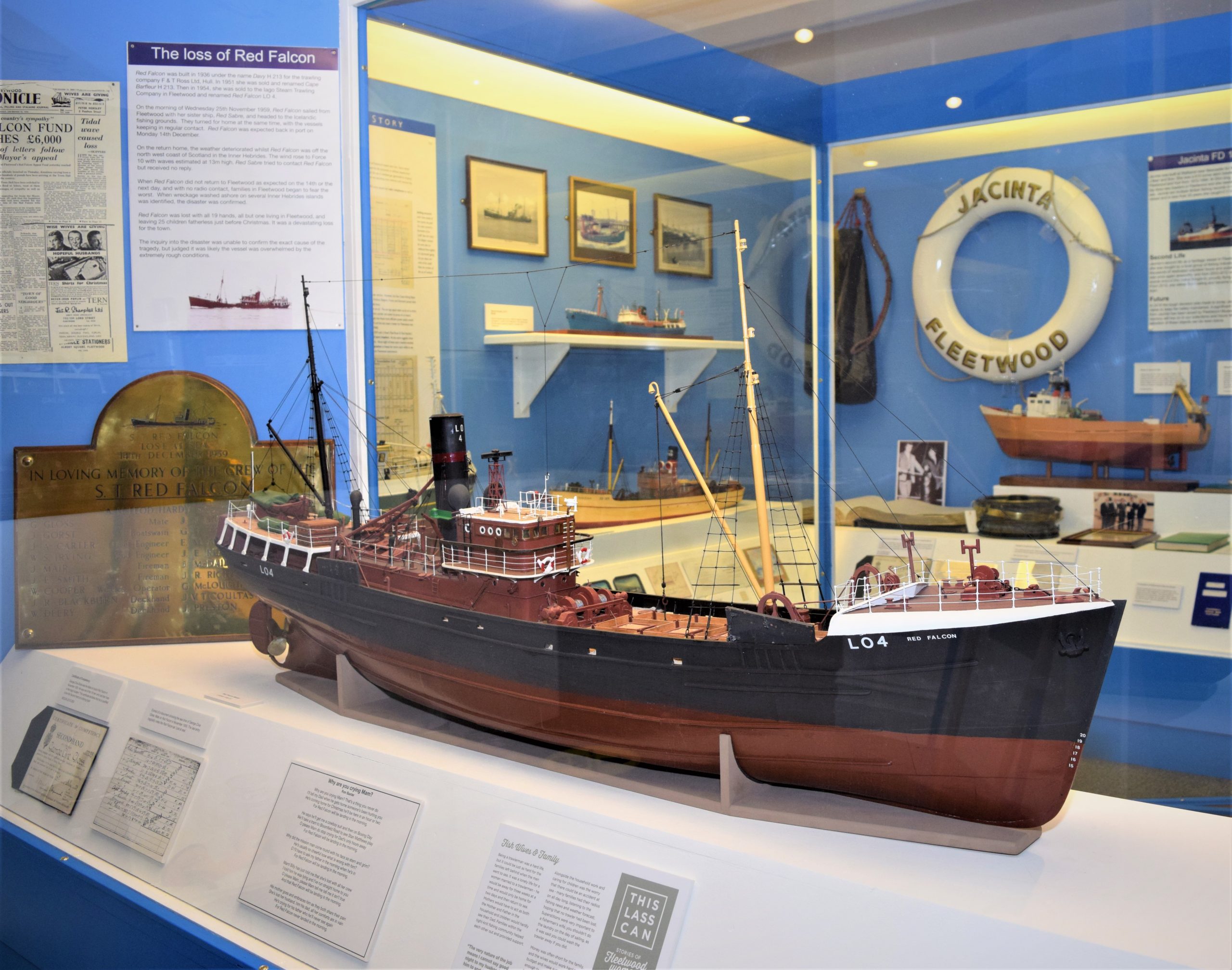 One of the model boats from the Lofthouse collection